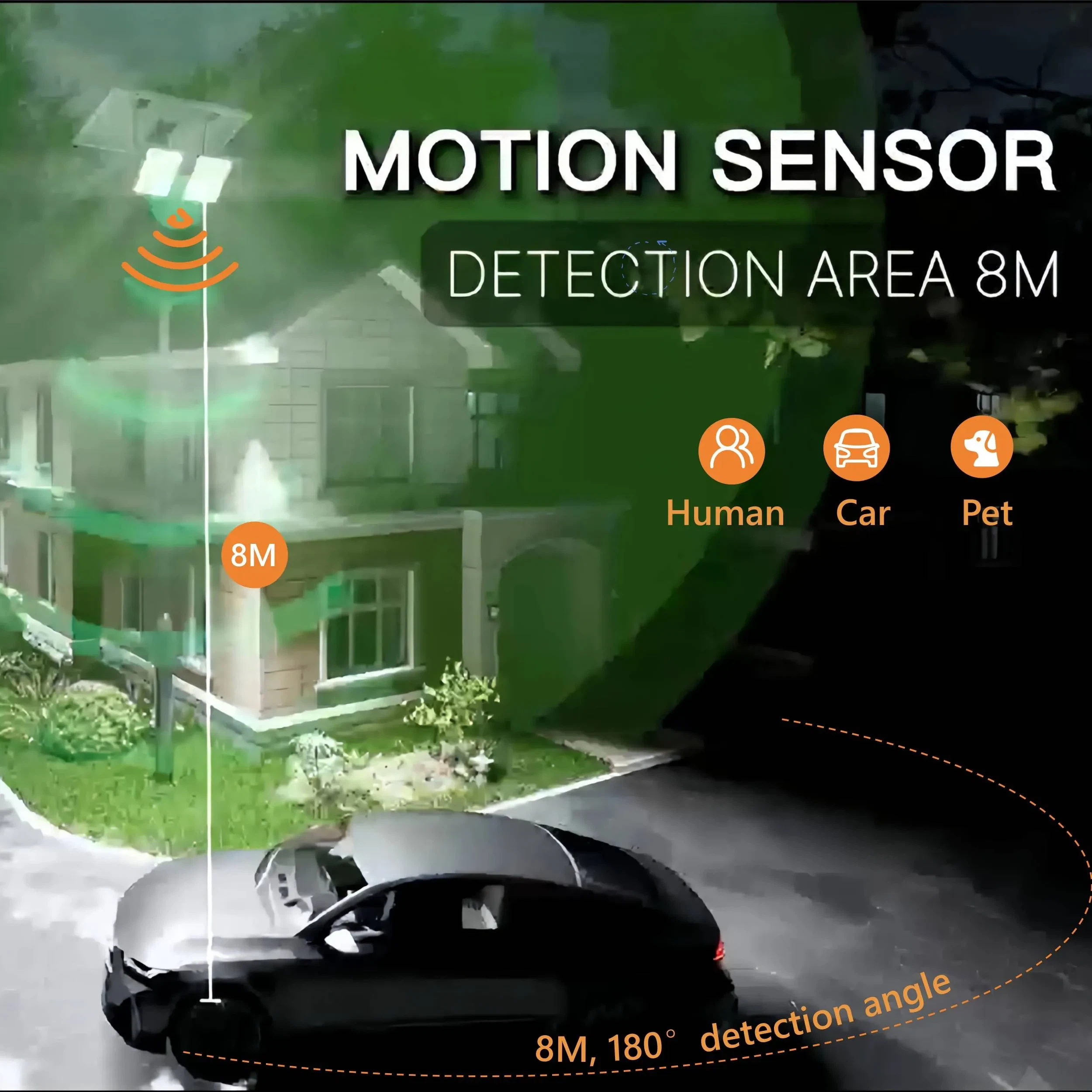 Solar-Powered LED Floodlight With Smart WiFi Camera